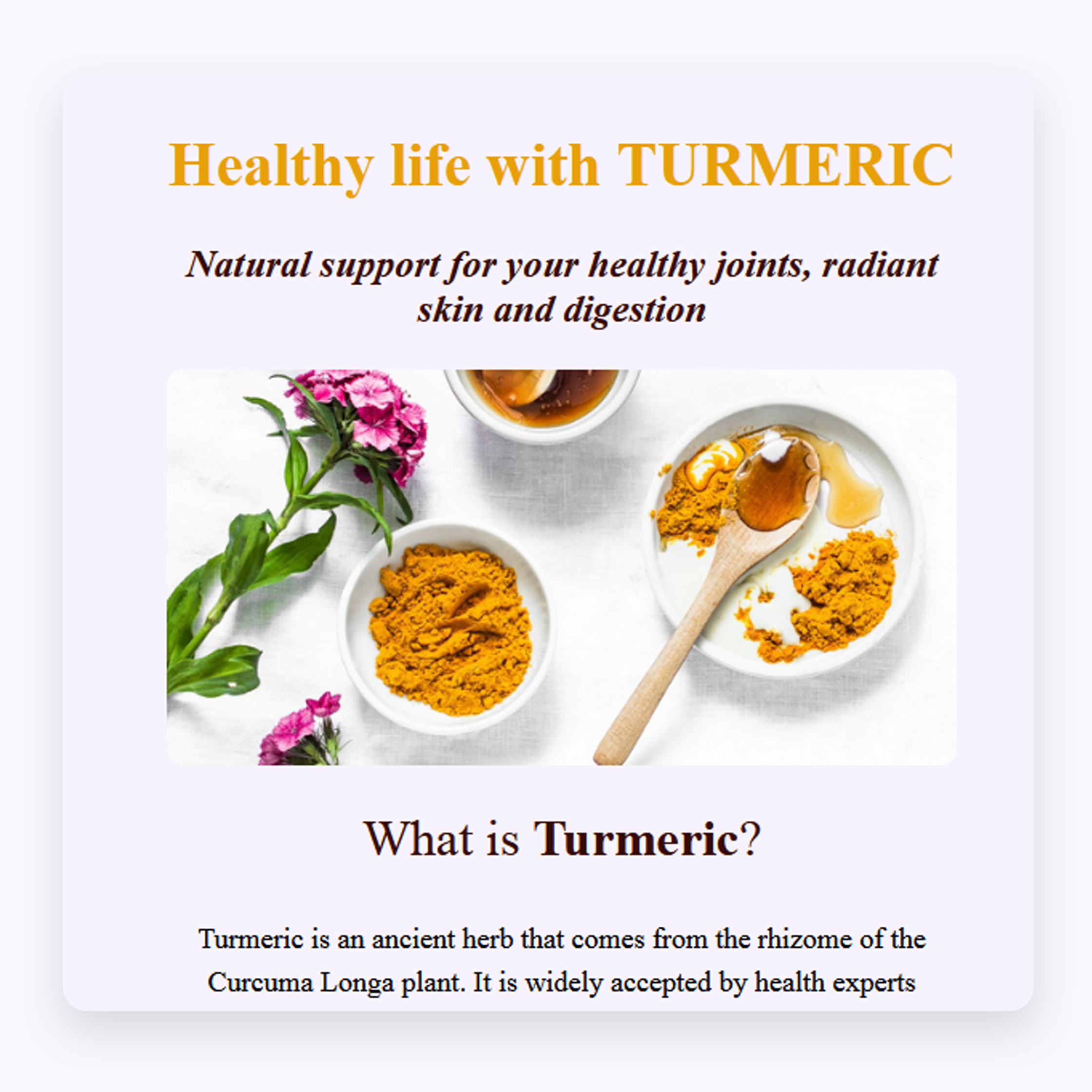 turmeric page